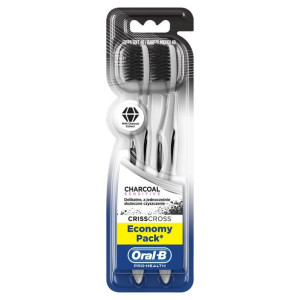 Oral B CRISS CROSS Szczoteczka Do Zębów Charcoal Bardzo Miękka 2 szt.