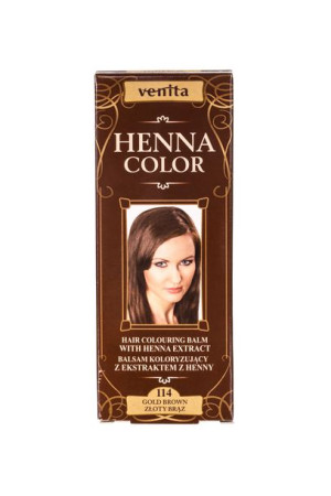 Venita HENNA COLOR Balsam Koloryzujący 114 Złoty Brąz 75 ml