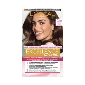 L'Oreal Paris EXCELLENCE CREME Farba Do Włosów 5 Jasny Brąz 1 szt.