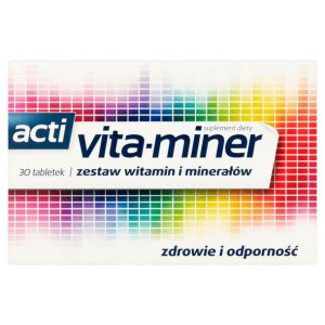 Acti Vita-miner  Witaminy i Preparaty Wzmacniające 30 szt.