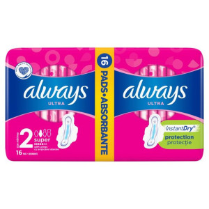 Always Ultra Super  Podpaski 16 szt.