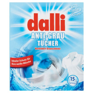Dalli NIEMIECKIE Chusteczki Do Prania Białe 15 szt.