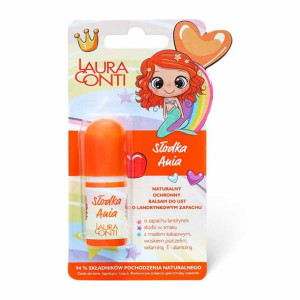 Laura Conti SŁODKA ANIA Naturalny Ochronny Balsam Do Ust o Landrynkowym Zap