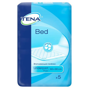 Tena BED SECURE ZONE Podkłady Chłonne Plus 60x90cm 5 szt.