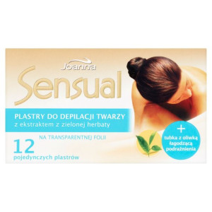 Joanna SENSUAL Plastry Do Depilacji z Ekstraktem z Zielonej Herbaty 7 szt.