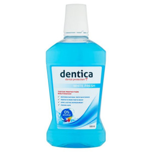 Dentica WHITE FRESH Płyn Do Płukania Jamy Ustnej 500 ml