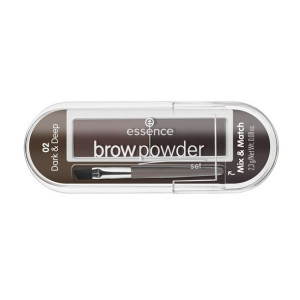 Essence BROW POWDER SET Zestaw Do Brwi 02 Dark & Deep 2.3 g
