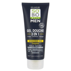 So'bio Etic MEN Żel Pod Prysznic i Szampon Imbir 200 ml