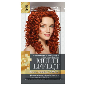 Joanna MULTI COLOR EFFECT Szamponetka Koloryzująca 015 Płomienny Rudy 1 szt