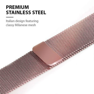 Pasek ze stali nierdzewnej do Apple Watch 38/40/41 mm (różowe złoto)
