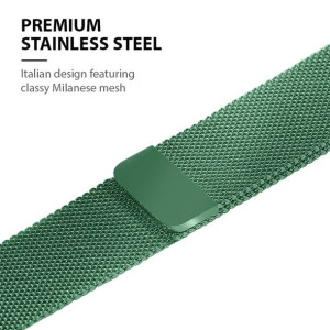 Pasek ze stali nierdzewnej do Apple Watch 38/40/41 mm (zielony)