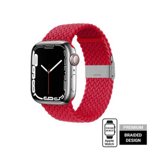 Pleciony pasek do Apple Watch 38/40/41 mm (czerwony)