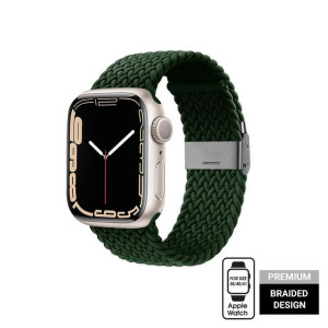 Pleciony pasek do Apple Watch 38/40/41 mm (zielony)