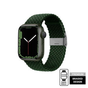 Pleciony pasek do Apple Watch 42/44/45 mm (zielony)
