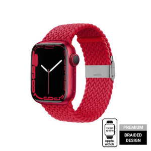 Pleciony pasek do Apple Watch 42/44/45 mm (czerwony)