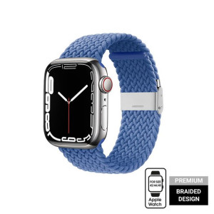Pleciony pasek do Apple Watch 42/44/45 mm (niebieski)