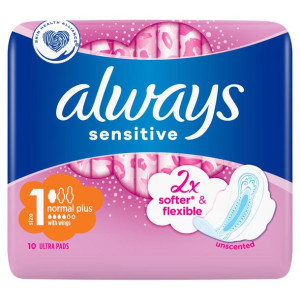 Always SENSITIVE Podpaski 10 szt.