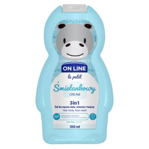 On Line LE PETIT Żel Do Mycia 3w1 Śmietankowy 350 ml