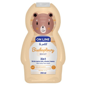 On Line LE PETIT Żel Do Mycia 3w1 Biszkoptowy 350 ml
