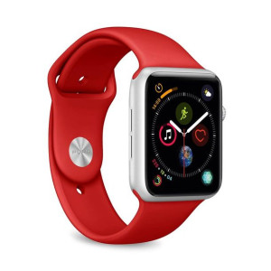 Elastyczny pasek sportowy do Apple Watch 38/40/41 mm (S/M & M/L) (czerwony)