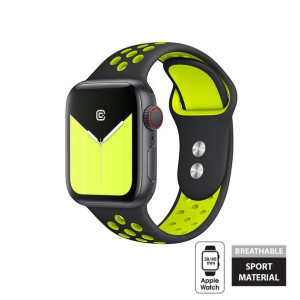 Pasek do Apple Watch 38/40/41 mm (czarny/limonkowy)