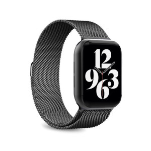 Pasek ze stali nierdzewnej do Apple Watch 38/40/41 mm (czarny)