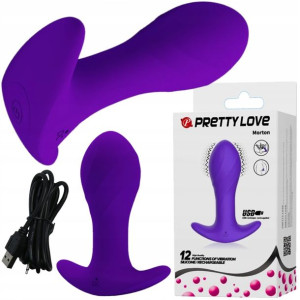 Masażer prostaty korek analny 12 wibracji anus USB