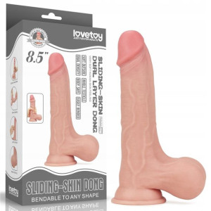 PENIS realistyczne DILDO PRZYSSAWKA RUCHOMA SKÓRA