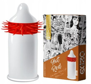 Prezerwatywy Z Wypustkami Egzo Kolce Hot Red