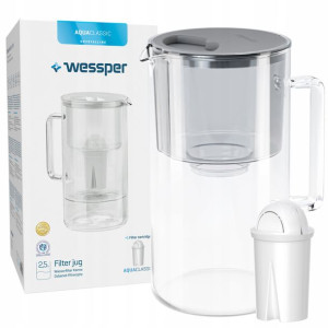 Dzbanek Filtrujący Wessper Szklany 2,5l + Filtr