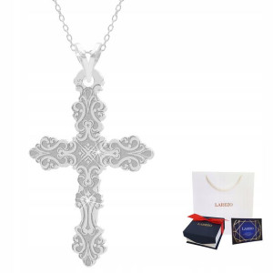 Łańcuszek srebrny naszyjnik 925 Krzyżyk