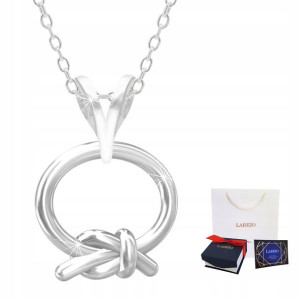 Łańcuszek srebrny naszyjnik 925 Pętelka Kółko