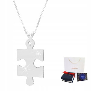 Łańcuszek srebrny naszyjnik 925 Puzzel