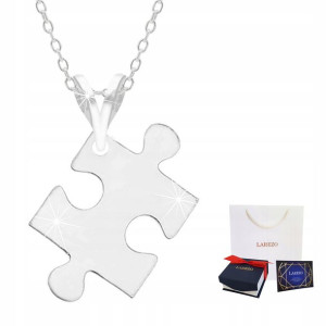 Łańcuszek srebrny naszyjnik 925 Puzzel Puzzle
