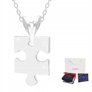 Łańcuszek srebrny naszyjnik 925 Puzzel Puzzle