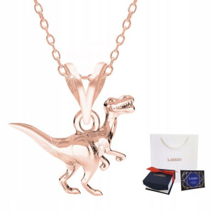 Łańcuszek złoty naszyjnik 925 Dinozaur T-rex