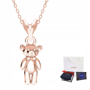 Łańcuszek złoty naszyjnik 925 Miś Misiek Teddy