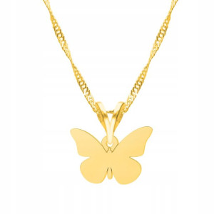 Łańcuszek złoty naszyjnik 925 Motyl Owad Motylek