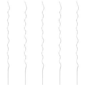Spiralne podpórki do roślin, 5 szt., 170 cm, stal