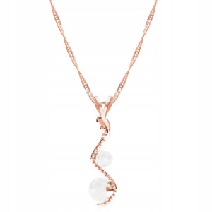 Łańcuszek złoty naszyjnik 925 Wąż Perły Snake