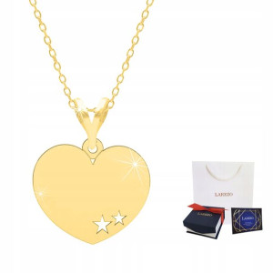 Łańcuszek złoty naszyjnik 925 Serce Heart