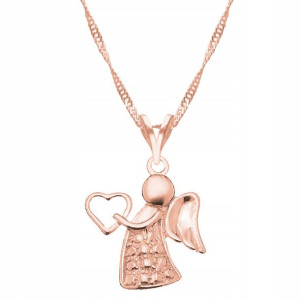 Łańcuszek złoty naszyjnik 925 Anioł Aniołek Angel