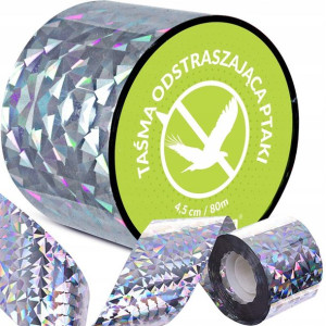 Taśma odstraszająca ptaki odstraszacz ptaków 80m