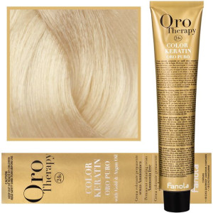 Fanola Oro Therapy Color Keratin Oro Puro 100ml 11,0 kremowa trwała farba