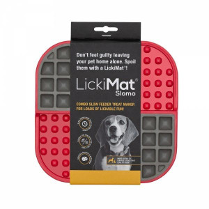 Mata do lizania dla psa i kota LickiMat® Slomo - Czerwona