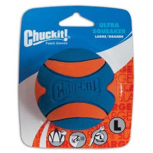 Piszcząca piłka dla psa Squeaker ball Chuckit! L 7,5 cm