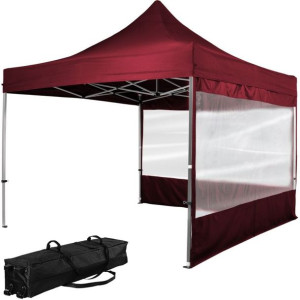 INSTENT PRO Namiot ogrodowy 3 x 3 m, czerwony + 2 boki
