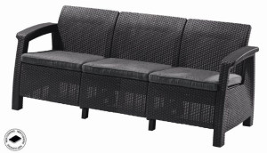 KETER Corfu love seat max sofa ogrodowa, grafit