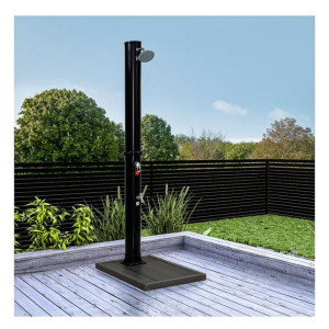 STILISTA Prysznic solarny ogrodowy, 35 l, czarny