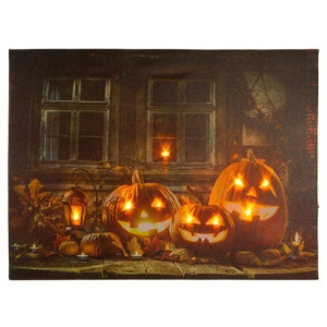 Podświetlany obraz Halloween, 30 x 40 cm, 9 LED